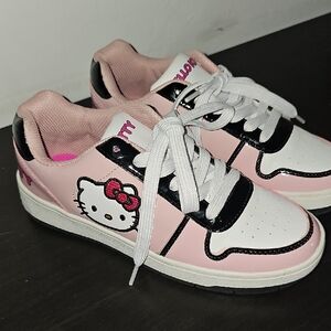 Hello Kitty Pink and White Kids Sneakers